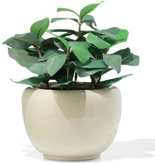 Hema Bloempot ⌀12x14cm keramiek grijs (grijs)