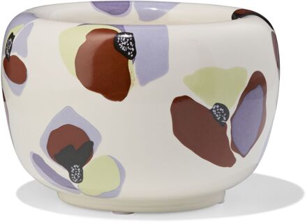 Hema Bloempot ⌀14.5x10.5cm keramiek klaproos (multi)