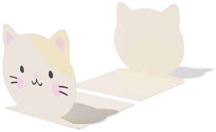 Hema Boekensteun 14.5x12.2cm staal kat - 2 stuks