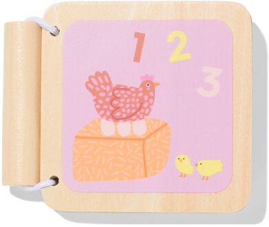 Hema Boekje 8.5x1.5cm hout