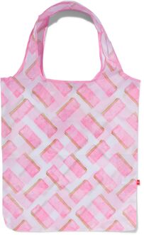 Hema Boodschappentas - opvouwbaar - 48x43 (roze)