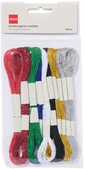 Hema Borduurgaren metallic 8m - 10 stuks