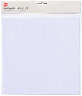 Hema Borduurstof 25x25 katoen - 2 stuks