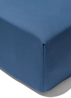 Hema Boxspring hoeslaken 80x200cm zacht katoen blauw (blauw)