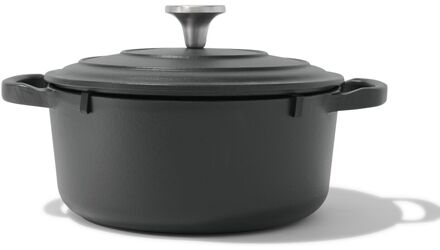Hema Braadpan Ø24cm Lyon gietijzer PFAS-vrij (zwart)