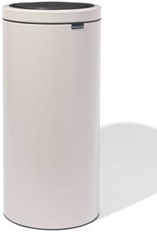 Hema Brabantia Touch Bin Flat Top prullenbak 30L Soft Beige - beige (beige)