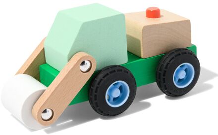 Hema Bulldozer 16x8x7.5cm hout