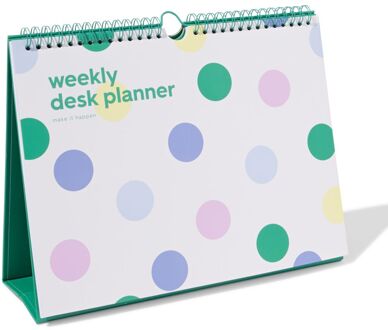 Hema Bureau weekplanner met spiraal en standaard 21x28