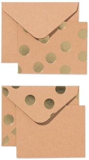 Hema Cadeau-enveloppen met blanco kaart S stippen - 6 stuks