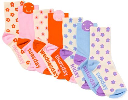 Hema Cadeauset sokken bloem maat 36-41 - 7 paar