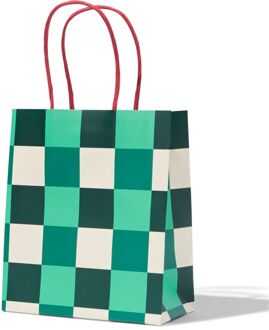 Hema Cadeautas ruiten - 2 stuks (groen)