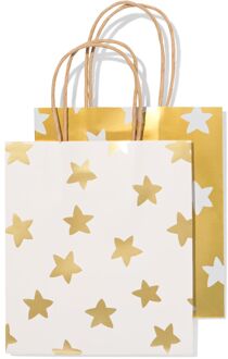 Hema Cadeautasjes 7x17x15cm sterren - 2 stuks