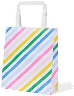 Hema Cadeautasjes papier 21x18x8 strepen - 6 stuks