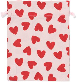 Hema Cadeauzakje M stof hart