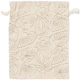 Hema Cadeauzakje van stof M bladeren