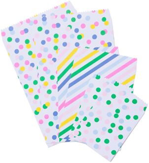 Hema Cadeauzakjes papier 16x12/22x17/31x21 confetti - 6 stuks