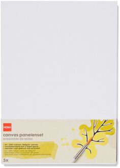 Hema Canvas panelenset A4 - 5 stuks