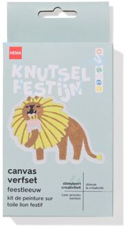 Hema Canvas verfset feestleeuw