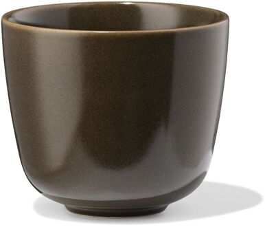 Hema Cappuccinomok 325ml PUUR reactief glazuur donkerbruin (donkerbruin)