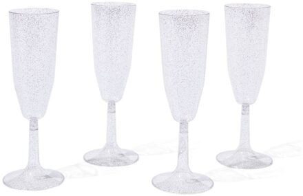 Hema Champagneglazen plastic - 4 stuks