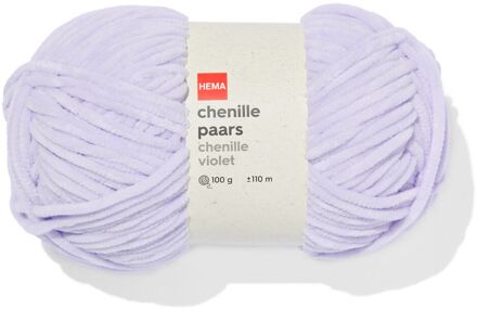 Hema Chenille paars 100gram 110meter