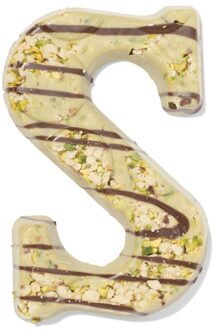 Hema Chocoladeletter wit pistache S 125g