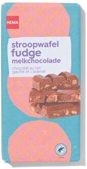 Hema Chocoladereep Melk Stroopwafel Fudge 180gram