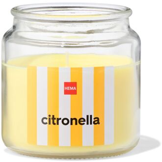 Hema Citronella geurkaars in glas met Ø10x10