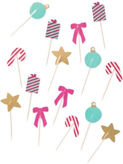 Hema Cocktailprikkers 9cm Kerst - 6 stuks