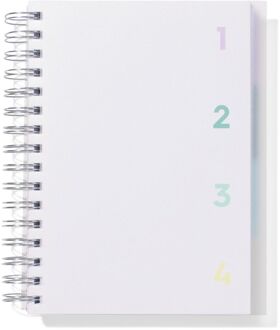 Hema Collegeblok 4-in-1 met spiraal A5 gelinieerd