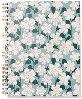 Hema Collegeblok A4 gelinieerd bloemen (multi)