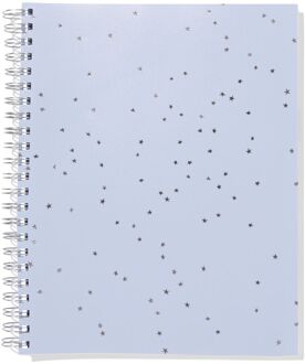 Hema Collegeblok A4 gelinieerd sterren (blauw)