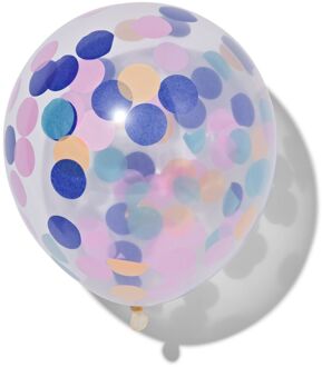 Hema Confetti Ballonnen - 6 Stuks (multicolor)