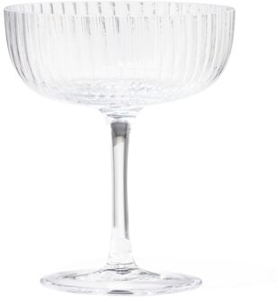 Hema Coupe 200ml Bergen streep reliëf (transparant)