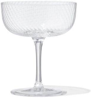Hema Coupe Bergen glas twist reliëf (transparant)