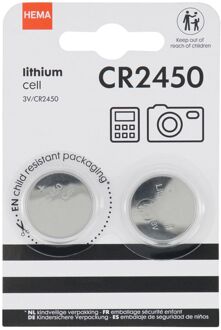 Hema CR2450 lithium batterijen - 2 stuks