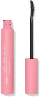 Hema Curl en volume mascara smudgeproof zwart