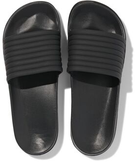 Hema Dames badslippers met ribbelband zwart (zwart) - 39/40