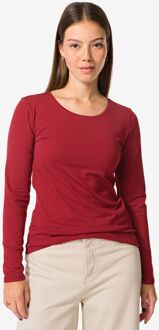 Hema Dames basic t-shirt rood (rood) - M