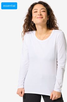 Hema Dames basic t-shirt wit (wit)