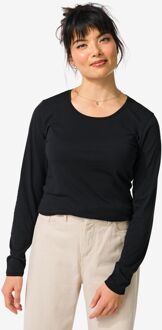 Hema Dames basic t-shirt zwart (zwart) - XXL
