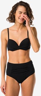 Hema Dames bikinibroekje control hoge taille zwart (zwart) - XL