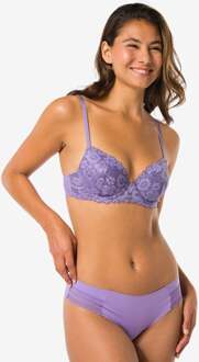 Hema Dames brazilian micro met kanten inzet lichtpaars (lichtpaars)