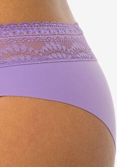 Hema Dames brazilian micro met kanten tailleband lichtpaars (lichtpaars) - XL