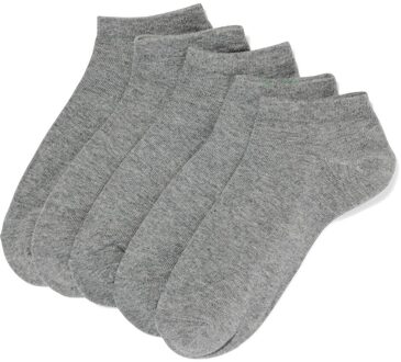 Hema Dames enkelsokken - 5 paar grijsmelange (grijsmelange) - 35/38