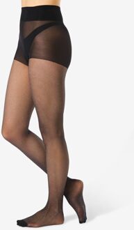 Hema Dames fashion netpanty glitter zwart (zwart) - 36/38
