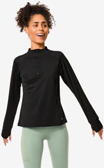 Hema Dames Fleece Sportshirt Zwart (zwart) - XL