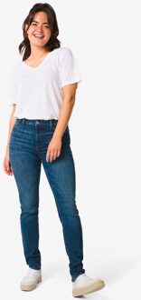 Hema Dames jeans - skinny fit middenblauw (middenblauw) - 42
