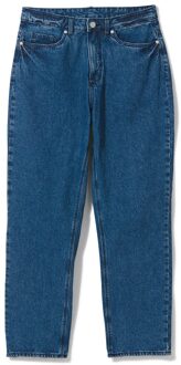 Hema Dames Jeans Straight Fit Middenblauw (middenblauw) - 40