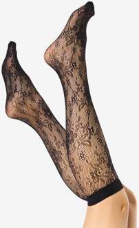 Hema Dames kniekous kant zwart (zwart)